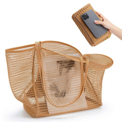 Camila- Sac fourre-tout de plage en maille - Sac de plage